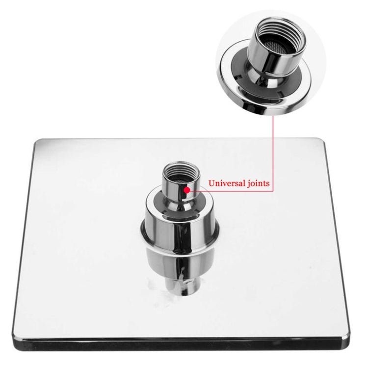 Pomme de douche supérieure carrée de 8 pouces avec galvanoplastie, 8 pouces