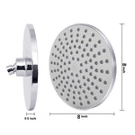 Pomme de douche ronde de 8 pouces, 8 pouces