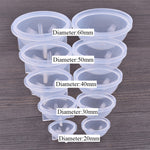 Moule en silicone sphérique pour époxy cristal, bijoux faits à la main, 20 pièces de 20 mm, 20 pièces de 30 mm, 10 pièces de 40 mm, 4 pièces de 50 mm, 4 pièces de 60 mm
