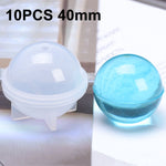Moule en silicone sphérique pour époxy cristal, bijoux faits à la main, 20 pièces de 20 mm, 20 pièces de 30 mm, 10 pièces de 40 mm, 4 pièces de 50 mm, 4 pièces de 60 mm