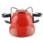 Chapeau de bière paresseux Casque de boisson de fête d'anniversaire en plein air, Casque de boisson (rouge), Casque de boisson (bleu), Casque de boisson (rose), Casque de boisson (jaune)