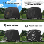 Housse de protection pour chariot de golf en tissu Oxford 210D, 242 x 122 x 168 cm, 275 x 122 x 168 cm, 285 x 122 x 168 cm