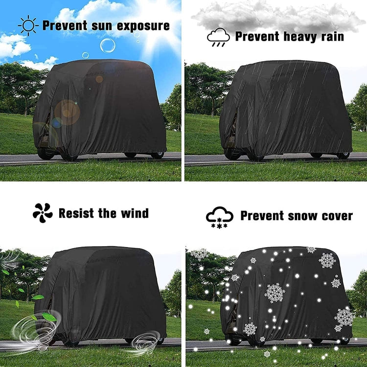 Housse de protection pour chariot de golf en tissu Oxford 210D, 242 x 122 x 168 cm, 275 x 122 x 168 cm, 285 x 122 x 168 cm