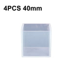 Moule en gel de silice carré pour colle goutte de cristal, modèle de décoration de bijoux fait à la main, 20 pièces 20mm, 20 pièces 25mm, 10 pièces 35mm, 4 pièces 40mm, 4 pièces 50mm, 4 pièces 65mm