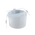 2 tasses de séparation de couleurs en silicone pour résine époxy DIY, style :, 2 pièces 2 grilles, 2 pièces 3 grilles, 2 pièces 4 grilles, 2 pièces 5 grilles