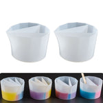 2 tasses de séparation de couleurs en silicone pour résine époxy DIY, style :, 2 pièces 2 grilles, 2 pièces 3 grilles, 2 pièces 4 grilles, 2 pièces 5 grilles
