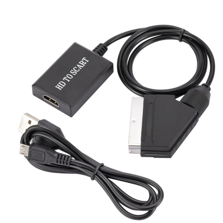 Convertisseur HDMI vers Scart adaptateur vidéo HD 1080p, HDMI vers SCART 1080P