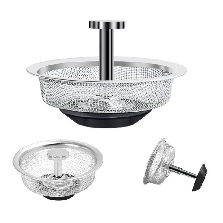 Filtre anti-encrassement en acier inoxydable pour évier de cuisine, livraison avec poignée de style aléatoire, filtre à maille dense