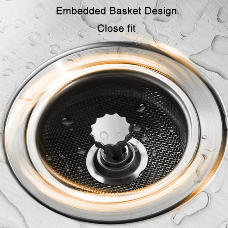 Filtre anti-encrassement en acier inoxydable pour évier de cuisine, livraison avec poignée de style aléatoire, filtre à maille dense