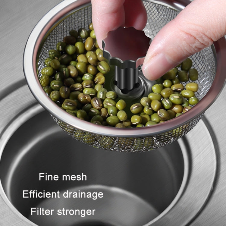 Filtre anti-encrassement en acier inoxydable pour évier de cuisine, livraison avec poignée de style aléatoire, filtre à maille dense