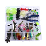HENGJIA Appât Souple Artificiel Bar de Mer Accessoires de Pêche Appât Eau Douce, 110 Pièces / Boîte
