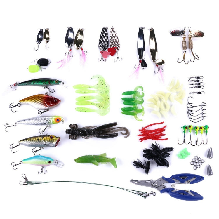 HENGJIA Appât Souple Artificiel Bar de Mer Accessoires de Pêche Appât Eau Douce, 110 Pièces / Boîte