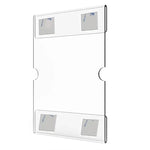 2 PCS Support Mural en Acrylique 4x6 Pouces pour Panneau, Cadre Photo Mural