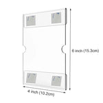 2 PCS Support Mural en Acrylique 4x6 Pouces pour Panneau, Cadre Photo Mural