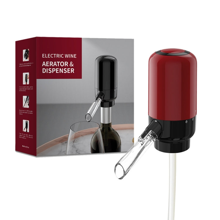 Distributeur verseur électrique pour vin rouge,Style :, ABS rouge, Acier inoxydable, Acier inoxydable avec base
