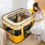 Parc rectangulaire pliable pour animaux de compagnie, enclos pour chiens et chats, salle de mise bas, M, XL