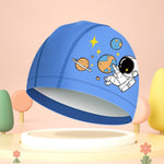 Bonnet de Bain Imperméable en PU Élastique Élevé pour Enfants, Motif Dessin Animé Mignon