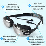 Lunettes de Natation Myopie Étanches Anti-buée HAIZID HD, Noir Optique, Bleu Optique, Rose Optique, Gris Optique, Noir Plaqué, Gris Plaqué, Bleu Plaqué, Rose Plaqué, Myopie 150 Degrés, Myopie 200 Degrés, Myopie 250 Degrés, Myopie 300 Degrés