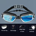 Lunettes de Natation Myopie Étanches Anti-buée HAIZID HD, Noir Optique, Bleu Optique, Rose Optique, Gris Optique, Noir Plaqué, Gris Plaqué, Bleu Plaqué, Rose Plaqué, Myopie 150 Degrés, Myopie 200 Degrés, Myopie 250 Degrés, Myopie 300 Degrés