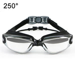 Lunettes de Natation Myopie Étanches Anti-buée HAIZID HD, Noir Optique, Bleu Optique, Rose Optique, Gris Optique, Noir Plaqué, Gris Plaqué, Bleu Plaqué, Rose Plaqué, Myopie 150 Degrés, Myopie 200 Degrés, Myopie 250 Degrés, Myopie 300 Degrés