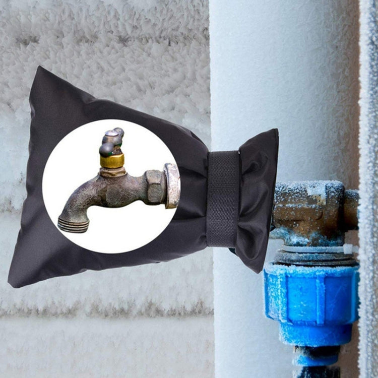 Housse de protection antigel pour robinet extérieur en tissu Oxford, modèle à fermeture autoagrippante, modèle à cordon