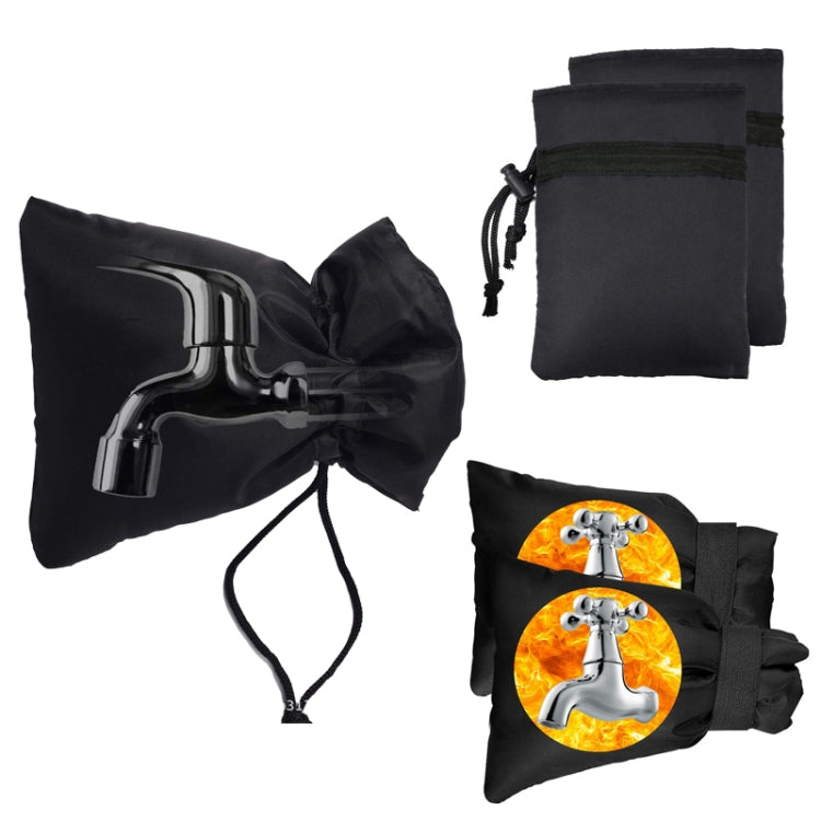 Housse de protection antigel pour robinet extérieur en tissu Oxford, modèle à fermeture autoagrippante, modèle à cordon