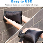 Housse de protection antigel pour robinet extérieur en tissu Oxford, modèle à fermeture autoagrippante, modèle à cordon
