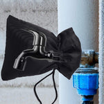 Housse de protection antigel pour robinet extérieur en tissu Oxford, modèle à fermeture autoagrippante, modèle à cordon