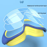 Lunettes de Natation Enfants Anti-buée Cadre Large Confortable, Macaron, Bleu Marée Basse, Orange Citrouille, Blanc Lait, Bleu Lac Glacé, Rose Bleu, Bleu Lac Électroplaqué, Blanc Lait Électroplaqué, Rose Lait Électroplaqué