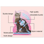 Laisse confortable, réglable et anti-évasion pour chat, T, G