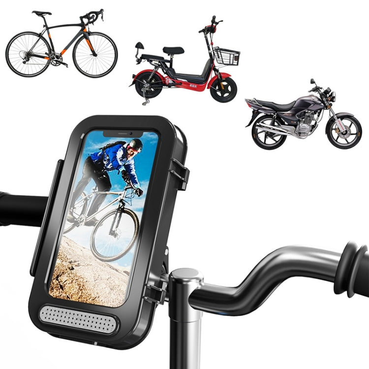 Sac étanche pour vélo, support transparent pour téléphone à rabat pour moto, support transparent pour vélo à rabat