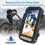 Sac étanche pour vélo, support transparent pour téléphone à rabat pour moto, support transparent pour vélo à rabat