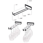 Support de Verres à Pied Suspendu en Fer Forgé pour la Maison, Support de Verres à Pied Suspendu