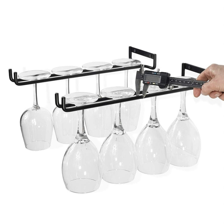 Support de Verres à Pied Suspendu en Fer Forgé pour la Maison, Support de Verres à Pied Suspendu