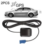 2PCS Antenne de Navigation GPS DVD Voiture Amplificateur Interface FAKRA-C, Base en Plastique