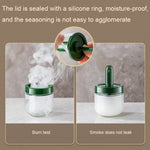 AAB020 Bouteille d'assaisonnement avec cuillère télescopique, blanc, vert