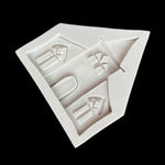 Moule en silicone musical Château pour décoration de gâteaux en chocolat et fondant, Style :, Spécification : Triangle, Triangle, Rectangle