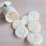 2 PCS Moule à Pâtisserie Rond Pressé à la Main pour la Fête de la Lune Outils de Cuisson, Modèle :, 10, 24, 25, 26, 28, 29, 30, 31, 33, 35, 36, 37, 41, 42, 21