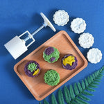 2 PCS Moule à Pâtisserie Rond Pressé à la Main pour la Fête de la Lune Outils de Cuisson, Modèle :, 10, 24, 25, 26, 28, 29, 30, 31, 33, 35, 36, 37, 41, 42, 21
