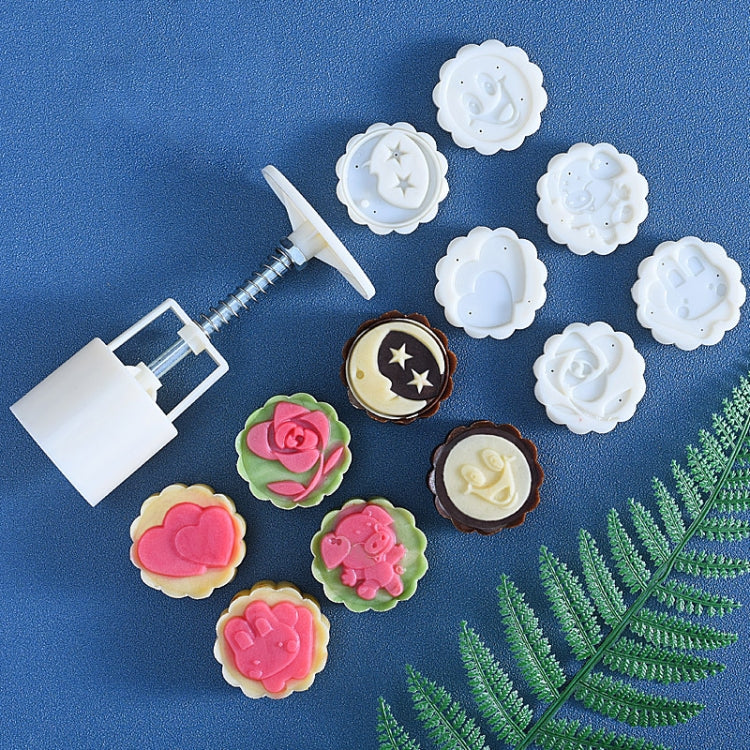 2 PCS Moule à Pâtisserie Rond Pressé à la Main pour la Fête de la Lune Outils de Cuisson, Modèle :, 10, 24, 25, 26, 28, 29, 30, 31, 33, 35, 36, 37, 41, 42, 21