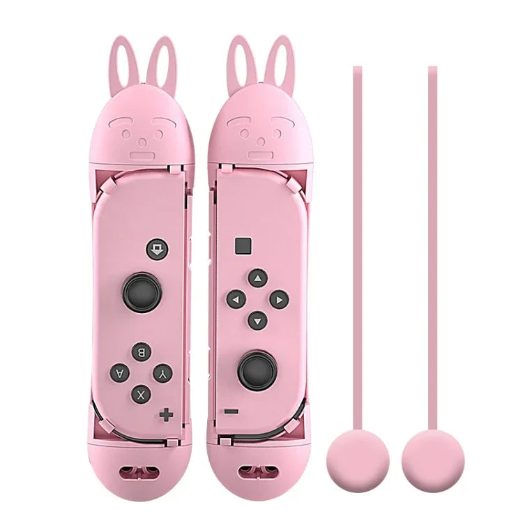 Manette de jeu en forme de corde à sauter pour Switch JOY-CON, pour Switch JOY-CON rose, pour Switch JOY-CON vert et bleu, pour Switch JOY-CON rouge et bleu
