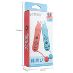 Manette de jeu en forme de corde à sauter pour Switch JOY-CON, pour Switch JOY-CON rose, pour Switch JOY-CON vert et bleu, pour Switch JOY-CON rouge et bleu