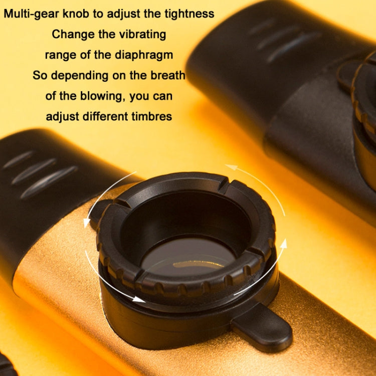 Kazoo professionnel en métal à tonalité réglable, Kazoo tonalité (Argent), Kazoo tonalité (Or), Kazoo tonalité (Vert)