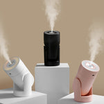 Humidificateur rotatif coloré de veilleuse enfichable USB L09, blanc, rose, noir