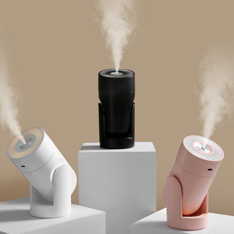 Humidificateur rotatif coloré de veilleuse enfichable USB L09, blanc, rose, noir
