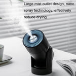 Humidificateur rotatif coloré de veilleuse enfichable USB L09, blanc, rose, noir