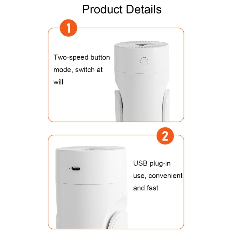 Humidificateur rotatif coloré de veilleuse enfichable USB L09, blanc, rose, noir