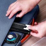 Support de radiateur pour ordinateur portable, base de refroidissement repliable, style : double ventilateur, quatre ventilateurs.
