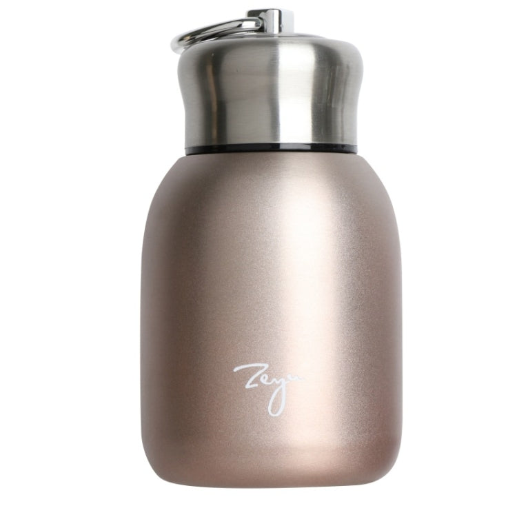 Tasse Cadeau Grand Ventre en Acier Inoxydable 304 de 280 ml avec Isolation Sous Vide et Poignée, Noir, Or, Vert, Argent, Or Rose