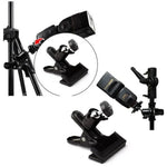 2 supports métalliques pour flash, fixation robuste pour cardan